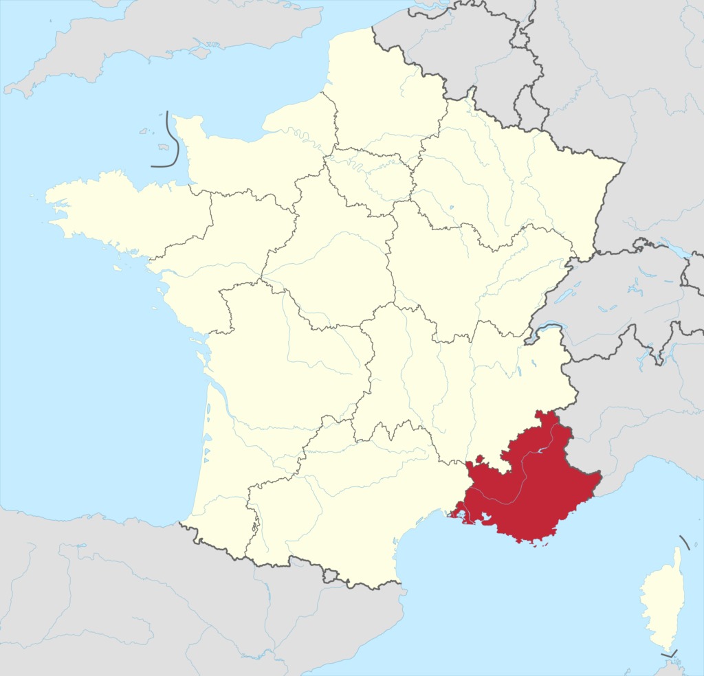 Côtes de Provence Mapa