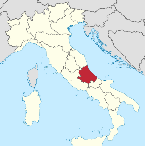 Mapa Vino Abruzzos