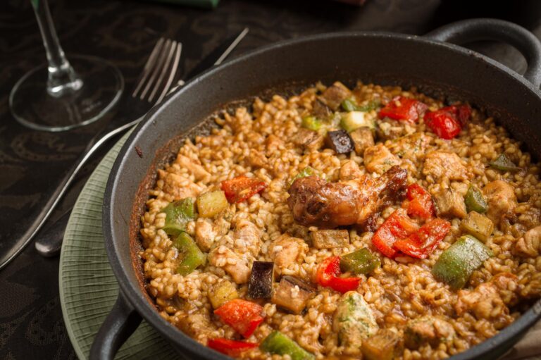 Paella de pollo